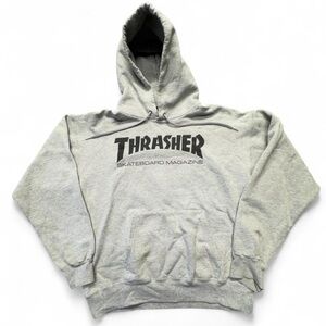Thrasher Light Gray Hoodie - Men's Skate Style